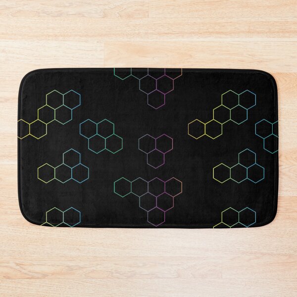 Item preview, Rainbow colored hexagons designed and sold by ReflectedCrafts.