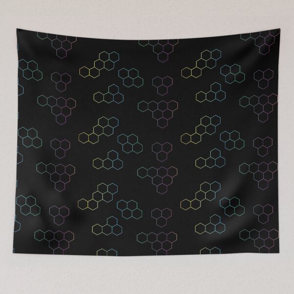 Item preview, Rainbow colored hexagons designed and sold by ReflectedCrafts.