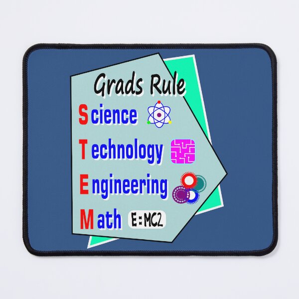 Item preview, Grads Rule - S.T.E.M. - Science, Technology, Engineering, and Math - 1970s Retro design designed and sold by ThisNThatImages.