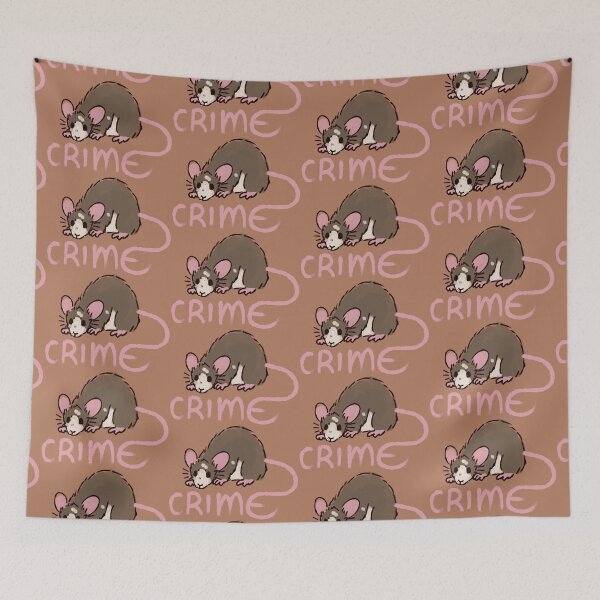 Item preview, White Spotted Agouti Pink Tail Crime Rat designed and sold by Maplebreeze.
