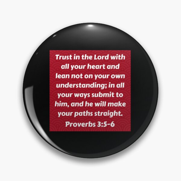 Item preview, Bible Verse Proverbs 3:5-6 designed and sold by Prayingwarrior.