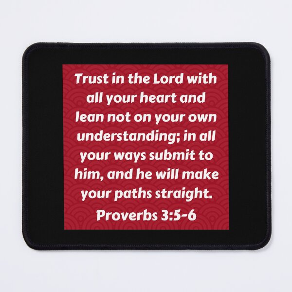 Item preview, Bible Verse Proverbs 3:5-6 designed and sold by Prayingwarrior.