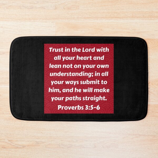 Item preview, Bible Verse Proverbs 3:5-6 designed and sold by Prayingwarrior.