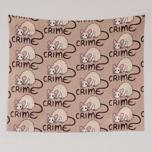 Item preview, White Spotted Cream Dark Tail Crime Rat designed and sold by Maplebreeze.