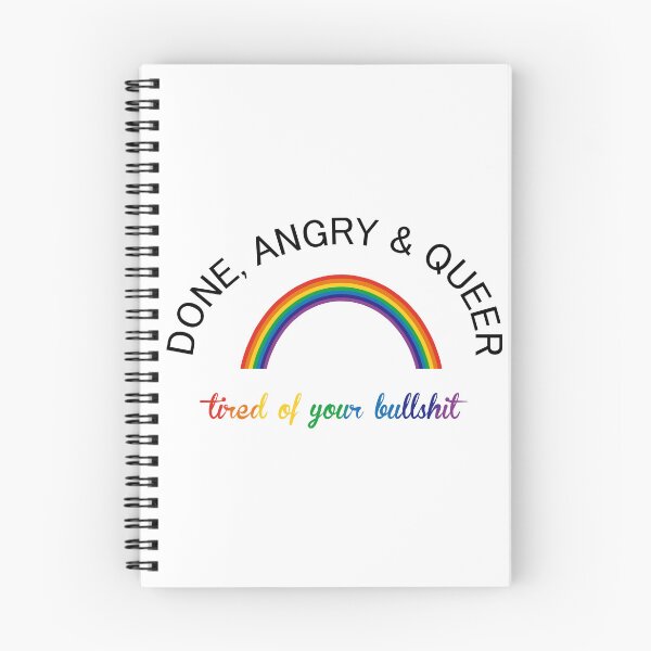 Item preview, Done, Angry and Queer designed and sold by tonguetiedart.