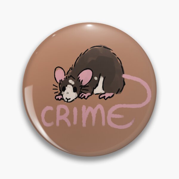 Item preview, White Spotted Black Pink Tail Crime Rat designed and sold by Maplebreeze.