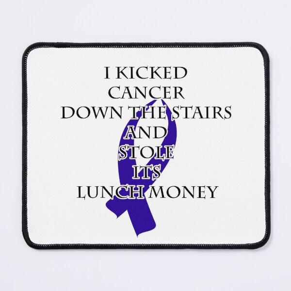 Item preview, Cancer Bully (Dark Blue Ribbon) designed and sold by blakcirclegirl.