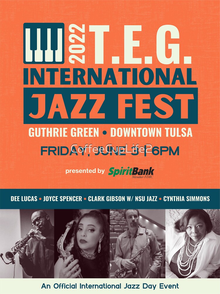 TEG International Jazz Fest Poster Gear! by CoffeeCupLife2