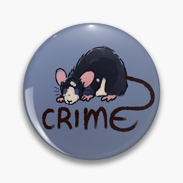 Item preview, White Spotted Blue-Black Dark Tail Crime Rat designed and sold by Maplebreeze.