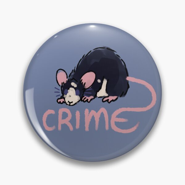 Item preview, White Spotted Blue-Black Pink Tail Crime Rat designed and sold by Maplebreeze.