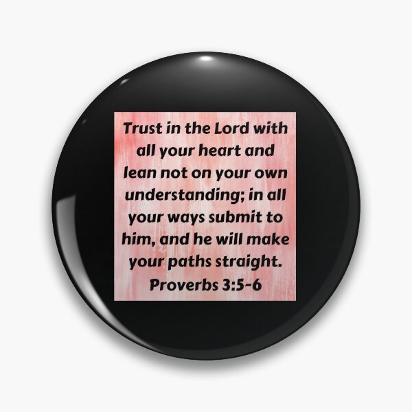 Item preview, Bible Verse Proverbs 3:5-6 designed and sold by Prayingwarrior.