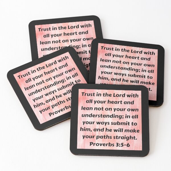 Item preview, Bible Verse Proverbs 3:5-6 designed and sold by Prayingwarrior.