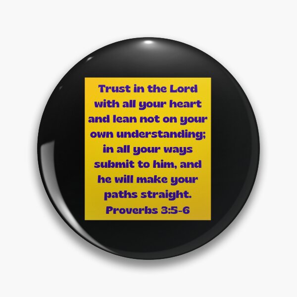 Artikelvorschau, Bible Verse Proverbs 3:5-6 entworfen und verkauft von Prayingwarrior.