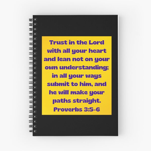 Artikelvorschau, Bible Verse Proverbs 3:5-6 entworfen und verkauft von Prayingwarrior.