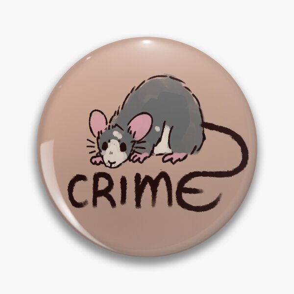 Item preview, White Spotted Gray Dark Tail Crime Rat designed and sold by Maplebreeze.
