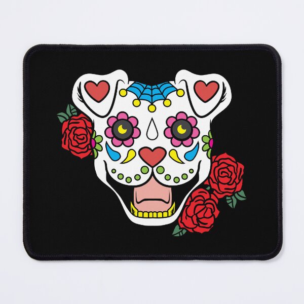 Item preview, Sugar Skull Pitbull Day of the Dead Dog Lover Gift designed and sold by haselshirt.