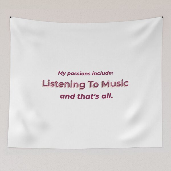 Item preview, Listening To Music is my passion designed and sold by cooldesignsalot.
