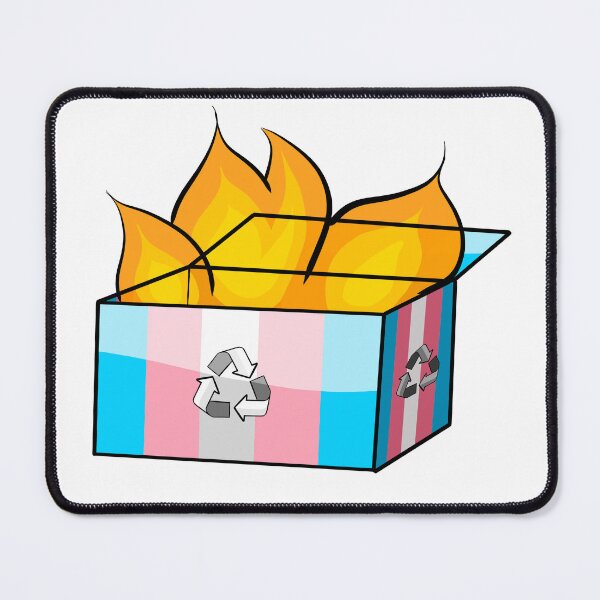 Item preview, Transgender Pride Garbage Fire designed and sold by CJ Vanderbeek.