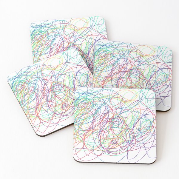 Item preview, Abstract Rainbow Scribble designed and sold by Lottie7777777.