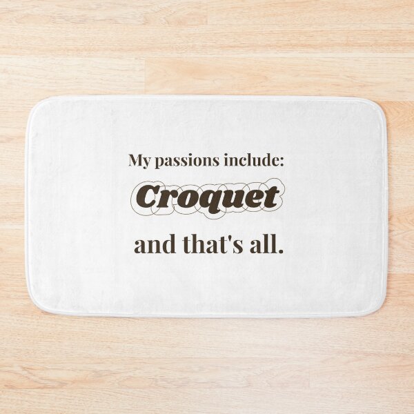 Item preview, Croquet is my passion designed and sold by cooldesignsalot.