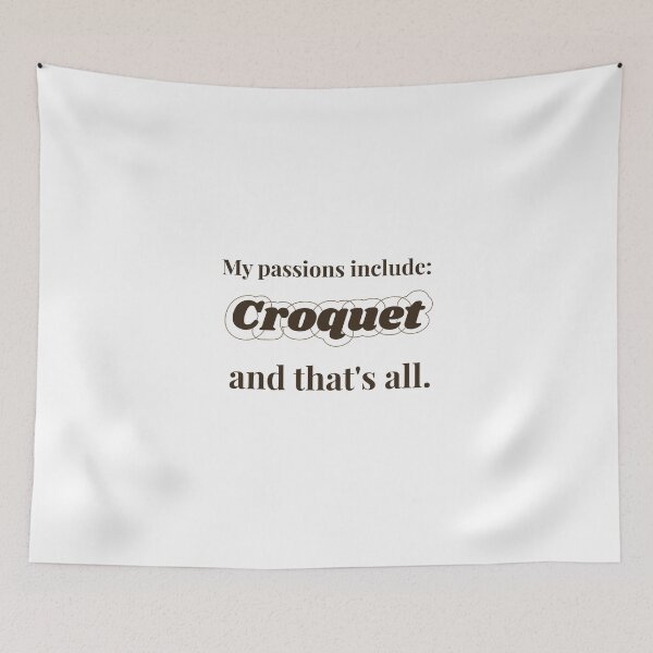 Item preview, Croquet is my passion designed and sold by cooldesignsalot.