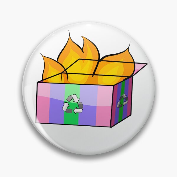 Item preview, Trigender Pride Garbage Fire designed and sold by CJ Vanderbeek.