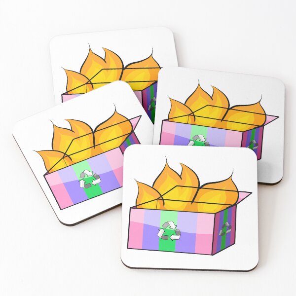 Item preview, Trigender Pride Garbage Fire designed and sold by CJ Vanderbeek.