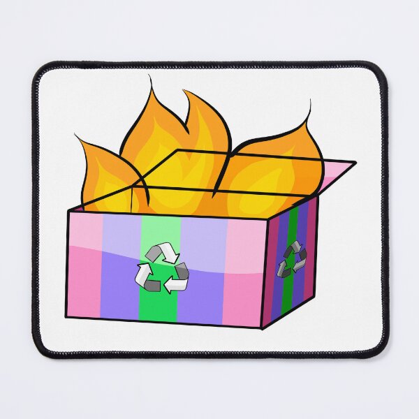 Item preview, Trigender Pride Garbage Fire designed and sold by CJ Vanderbeek.