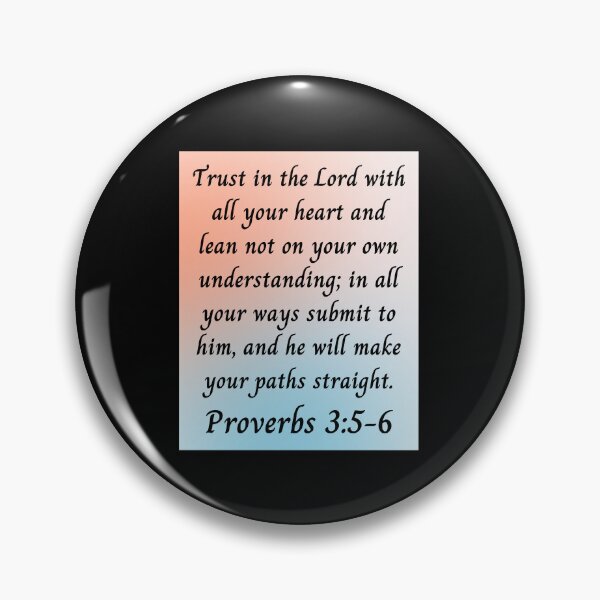Artikelvorschau, Bible Verse Proverbs 3:5-6 entworfen und verkauft von Prayingwarrior.