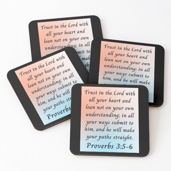 Artikelvorschau, Bible Verse Proverbs 3:5-6 entworfen und verkauft von Prayingwarrior.