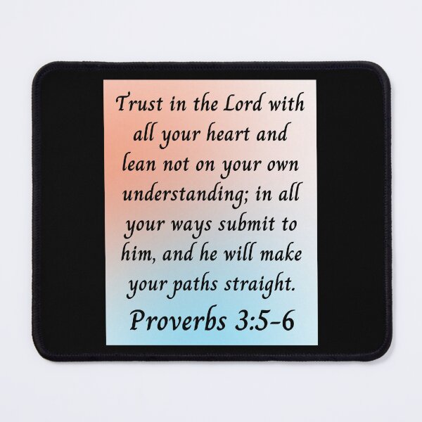 Item preview, Bible Verse Proverbs 3:5-6 designed and sold by Prayingwarrior.