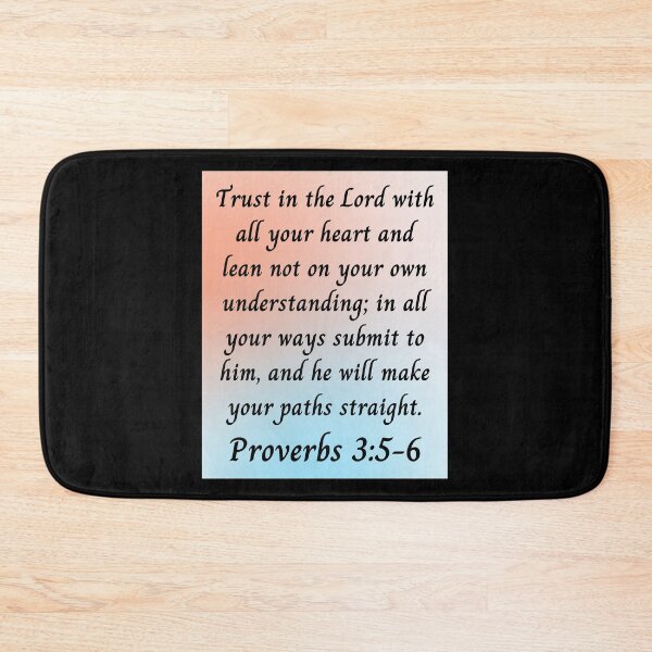 Item preview, Bible Verse Proverbs 3:5-6 designed and sold by Prayingwarrior.