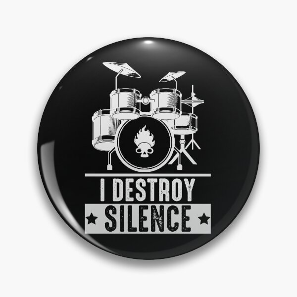 Item preview, I Destroy Silence Drummers designed and sold by angelusdark.