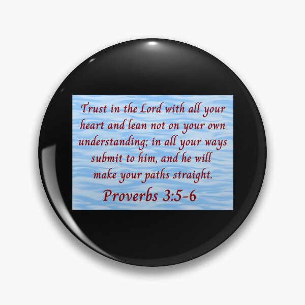Artikelvorschau, Bible Verse Proverbs 3:5-6 entworfen und verkauft von Prayingwarrior.