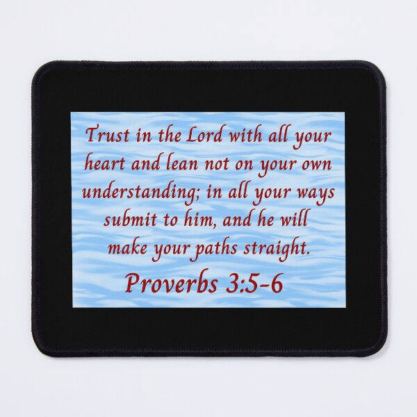 Item preview, Bible Verse Proverbs 3:5-6 designed and sold by Prayingwarrior.