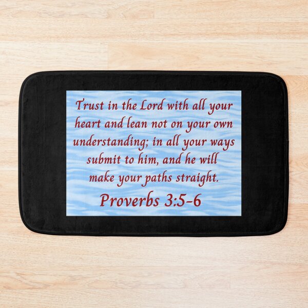 Item preview, Bible Verse Proverbs 3:5-6 designed and sold by Prayingwarrior.