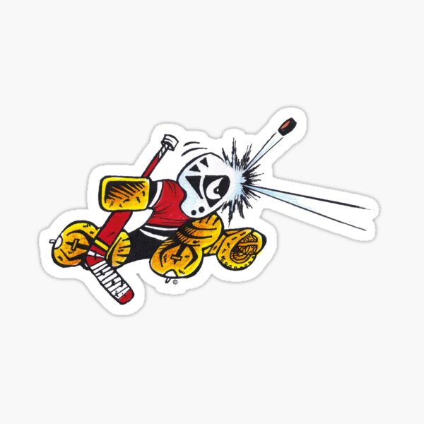Small Saves Hockey Goalie Slap Shot Mask Save Sticker