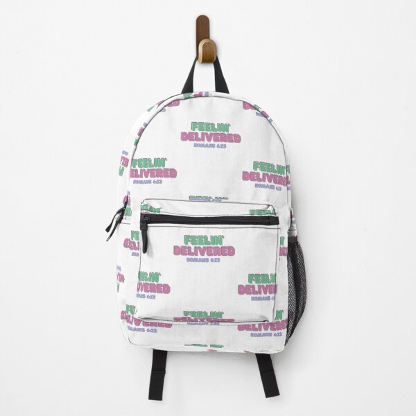 Item preview, Feelin’ Delivered Romans 6:23 Christian Bible verse, trendy aesthetic designed and sold by Emily Roberts.