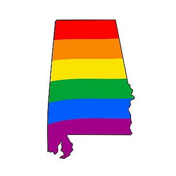 Artwork thumbnail, Alabama Rainbow Pride by Gayesthetic