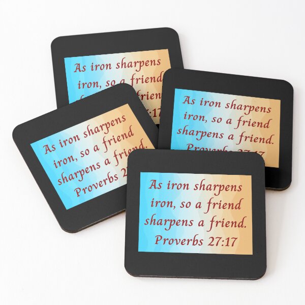 Item preview, Bible Verse Proverbs 27:17 designed and sold by Prayingwarrior.