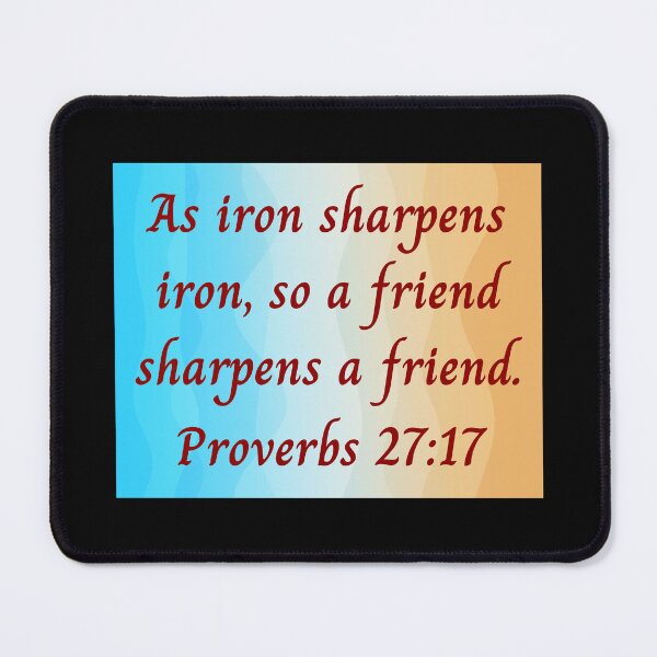 Item preview, Bible Verse Proverbs 27:17 designed and sold by Prayingwarrior.