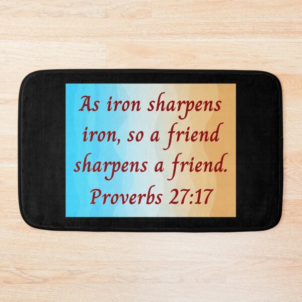 Item preview, Bible Verse Proverbs 27:17 designed and sold by Prayingwarrior.