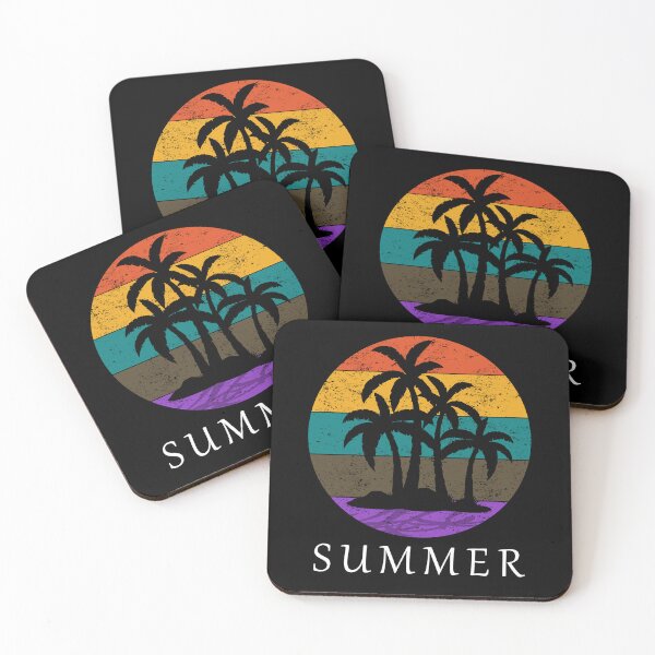 Item preview, Summer Retro Sunset Palm Trees Fun designed and sold by bitstudio.