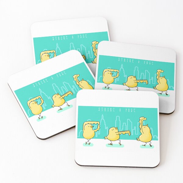 Item preview, Strike A Pose - Cute Dancing Chickens - Animal Lover Drawing designed and sold by CamSkot.