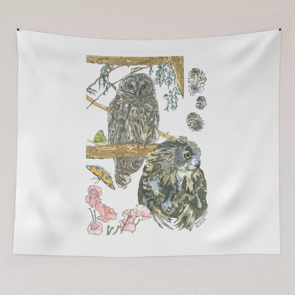 Item preview, Two Owls designed and sold by ArtbyTerrieD.