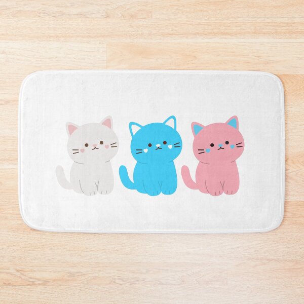 Item preview, Trans pride colours cute cat design  designed and sold by Holly-berry-art.