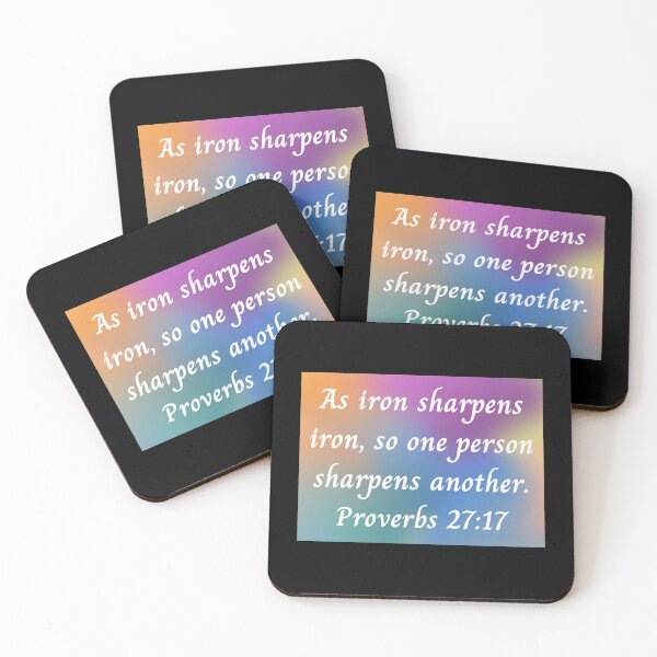 Artikelvorschau, Bible Verse Proverbs 27:17 entworfen und verkauft von Prayingwarrior.