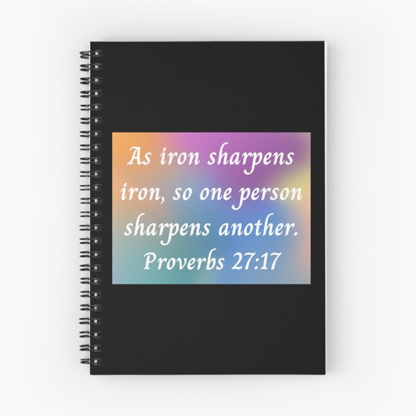 Artikelvorschau, Bible Verse Proverbs 27:17 entworfen und verkauft von Prayingwarrior.