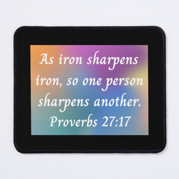 Item preview, Bible Verse Proverbs 27:17 designed and sold by Prayingwarrior.
