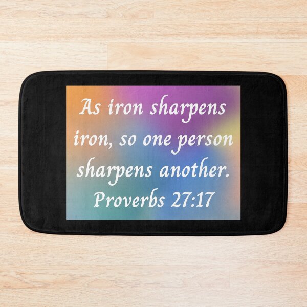 Item preview, Bible Verse Proverbs 27:17 designed and sold by Prayingwarrior.